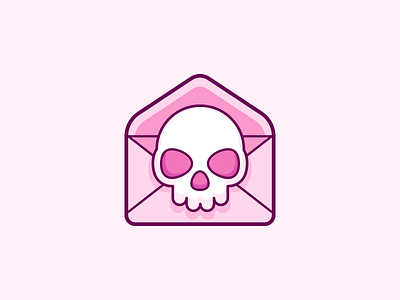 Illustration | "Skull Email Emoji" character colorful design doodle drawing exploration freelance fun illustration illustrator style vector