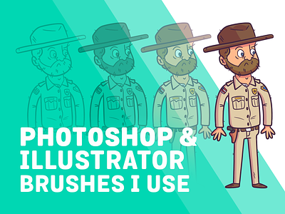 Youtube | Photoshop & Illustrator Brushes I Use! character colorful design doodle drawing exploration freelance fun illustration illustrator style vector