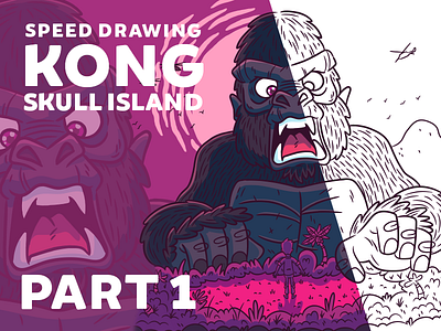Youtube | Kong: Skull Island Part 1 character colorful design doodle drawing exploration freelance fun illustration illustrator style vector