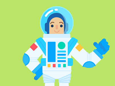 Illustration | "Ground Control to Major Tom" character colorful design doodle drawing exploration freelance fun illustration illustrator style vector