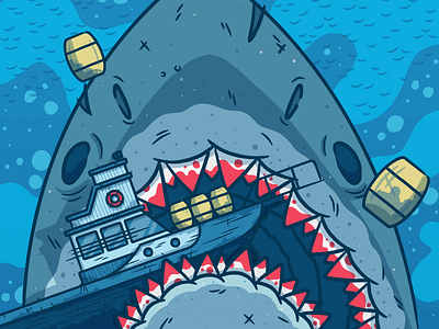Illustration | "Jaws" WIP