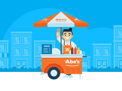 Illustration | "Abe's Waffle Cart"