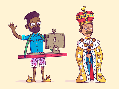 Illustration | "Remote Worker & Social Media Czar Costumes"