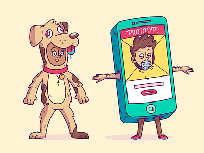 Illustration | "Office Dog & Rabid Prototype Costumes"