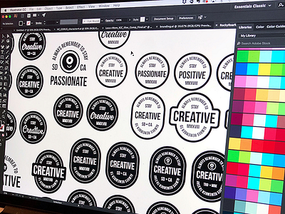 Branding | "Personal Branding Badges" badge branding design doodle drawing freelance illustration logo personal brand