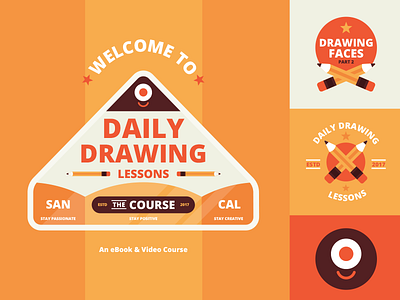 Branding | "Daily Drawing Lessons The Course"