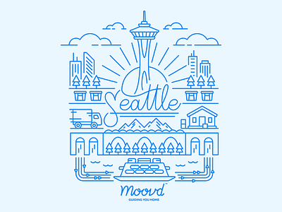 Illustration | Moovd Seattle Illustration branding color colorful design doodle drawing freelance fun illustration illustrator line art line work seattle simple style vector