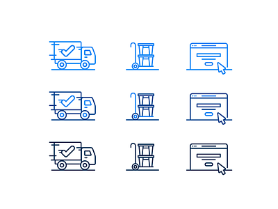 Illustration | Moovd Icons branding color colorful design doodle freelance fun icon illustration icons icons set illustration illustrator movers moving style vector