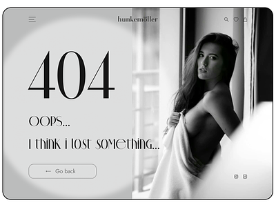 404 page linderie store 404 404 page concept design hunkmoller lingerie nude store ui