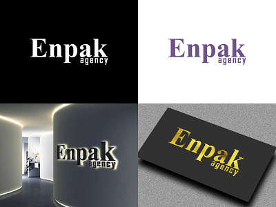 Enpak Agency branding design graphic design logo logo design vector