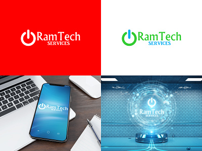 Ram Tech Services branding design graphic design logo logo design vector