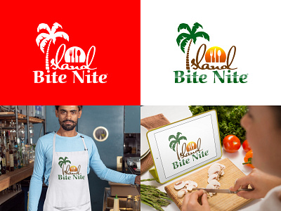 Island Bite Nite brand branding business design graphic design logo logo design smallbusiness startup vector