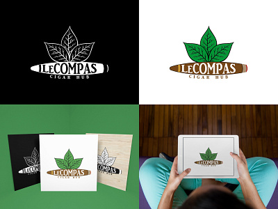 LeCOMPAS Cigar Hub brand branding business design graphic design logo logo design smallbusiness startup vector