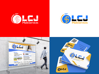 LCJ MultiServices brand branding business design graphic design logo logo design smallbusiness startup vector