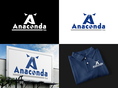 Anaconda brand branding business design graphic design logo logo design smallbusiness startup vector