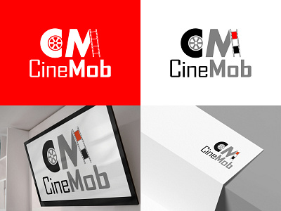 CineMob brand branding business design graphic design logo logo design smallbusiness startup vector