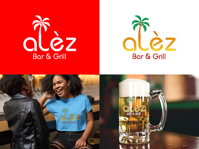 Alèz Bar & Grill brand branding business businessman design graphic design logo logo design smallbusiness startup vector