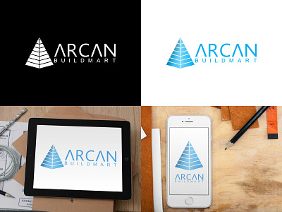 Arcan Buildmart brand branding business design graphic design logo logo design smallbusiness startup vector