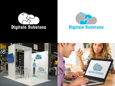 Digitale Substanz brand branding business design graphic design logo logo design logodesigner smallbusiness startup vector
