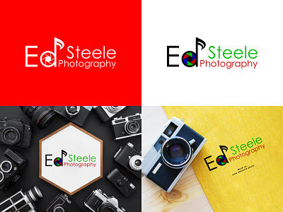 Ed Steele Photography brand branding business design graphic design logo logo design logodesigner startup vector