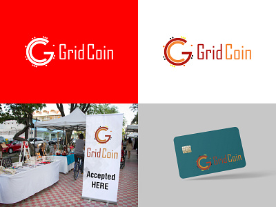 Grid Coin brand business design graphic design logo logo design logodesigner redesign startup vector