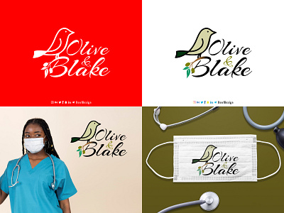 Olive & Blake brand branding design graphic design logo logo design startup vector