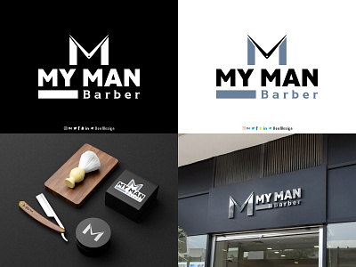 My Man Barber brand don 1 design graphic design logo logo design startup wector