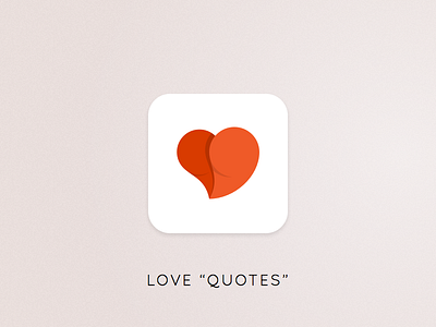 DailyUI - #005 App Icon challenge dailyui heart icon love quotes ui ux