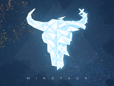 Minotaur bull head horns minotaur origami