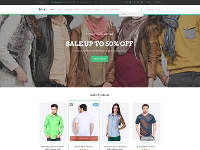 Mox eCommerce PSD Template