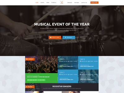 Music Event Landing Page event landing psd landing page mockup metro style landing page metro style mockup music event landing page music event landing psd music landing page music landing psd premium landing page premium music event landing page