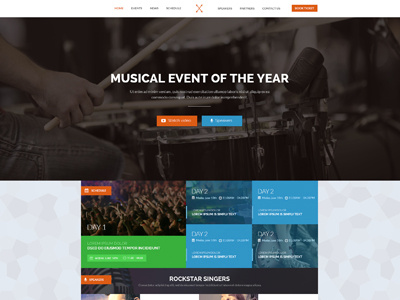 Music Event Landing Page