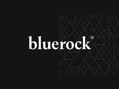 Bluerock Capital czech geometric graphic logotype pattern serif