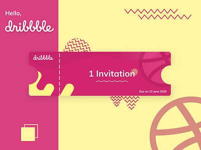 Dribbble Invitation - June 2020 dribbble invitation dribbble invite giveway hello dribble invitation invitation design invite june