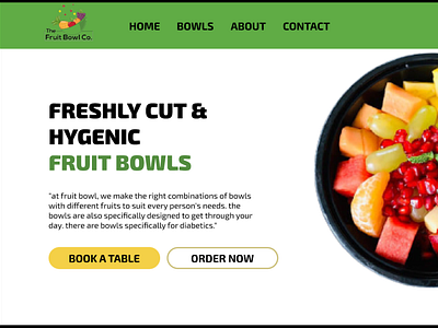 Fruit shop website design