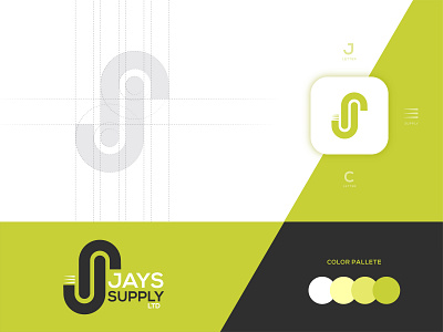 JAYS Supply Ltd - LOGO DESIGN ad agency art direction brand brand guide identity brand identity brand identity design brand identity designer color palette digital brand book grid layout letter j logo logo mark construction logomark s logo symbol design typeface typography typography grid ui