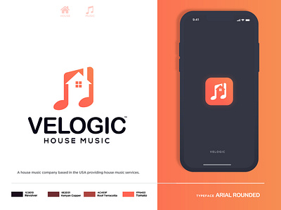 VELOGIC - Brand Identity Design app logo design appstore brand identity brand identity design branding case study design studio identity designer logo design logomark logotype logotype designer music music app music player playstore record style guide symbol typography