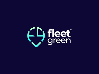 Fleet Green - Logo Design app icon brand identity brand identity design branding colorful creative logo dribbble best shot fleet fleet management gradient logo graphic design green location pin logo logo design logomark logotype logotype designer modern typography