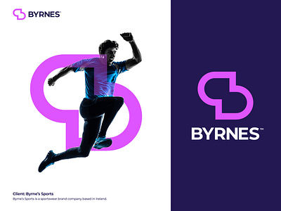 Byrne's Sports - Logo Design brand design brand identity design brand marks branding brandmark custom logo design design icon design identity identity designer logo logo mockup logodesign sports branding sports logo sportswear symbol typography ux vector