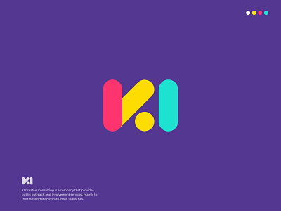 KI Creative Consulting abstract brand identity branding collaboration colorful consult consultant consulting consulting logo geometric icon identity ki logo lettermark logo mark minimal startup symbol teamwork