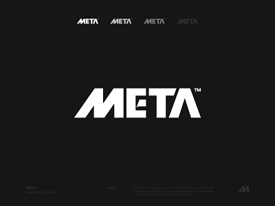 Logotype for Meta Creative Agency agency agency branding agency logo branding creative creative agency dark design digital agency exploration logo logo design logotype meta strategy studio typography ui ux web design wordmark