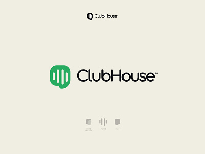 Clubhouse Logo Concept audio audio chat audio logo chat app chris do clubhouse clubhouse logo concept design content creation elon musk house influencer marketing ios app logo meeting rebrand redesign concept rooms trending ui