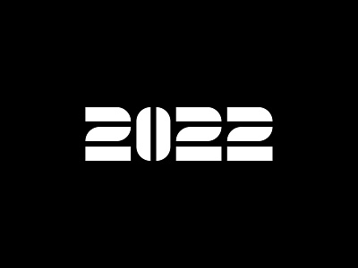 2022 2022 2022 logo abstract branding design graphic design happy happy new year illustration logo logotype mark minimal minimalistic monogram new year numbers simple symbol typography