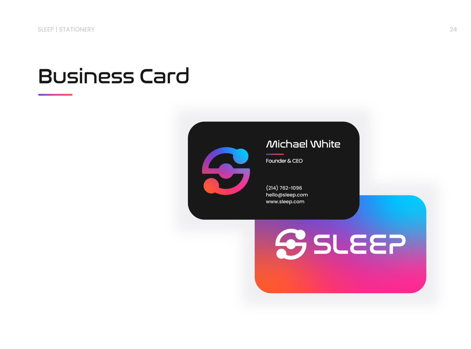 Sleep. Brand Guidelines by Usman Qureshi for Outcraft on Dribbble