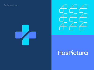 HosPictura - Brand Identity Design b2b brand design brand identity branding colors film guidelines health care hospital icons logo logo design logomark logotype medical modern startup strategy ui design video production