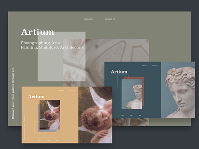 Artium - Website Concept Design concept design web design web landing web layout website concept