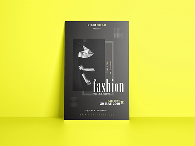 Fashion weekshow coreldraw design flyer graphic design typography ux vector webdesign