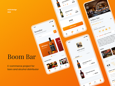 E-commerce mobile app design - BoomBar