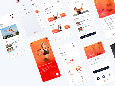 Bionic - Fitness mobile app app fitness fitness app interface mobile mobile ui sport wellness