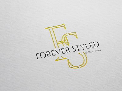 Flat modern minimalist Fashion logo design for my client